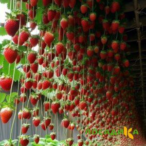 Клубника ампельная Анастасия купить по цене от 370р. в интернет-магазине «Посадика» с доставкой почтой в в Пушкиное и по всей России – [изображение №1].