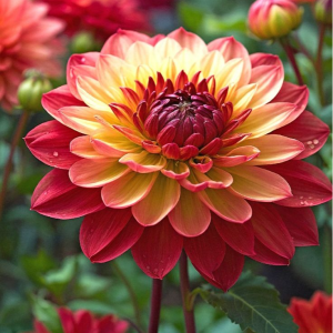 Георгин Оникс Найт купить по цене от 590р. в интернет-магазине «Посадика» с доставкой почтой в в Пушкиное и по всей России – [изображение №1].